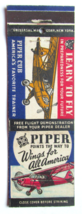 Piper Cub  Learn to Fly - Piper Aircraft Pennsylvania 20FS Matchbook Cov... - £1.37 GBP