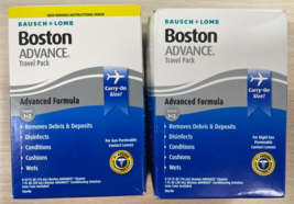 (2) Boxes Bausch &amp; Lomb Boston Advance Formula Travel Pack exp 10/1/25 &amp;... - $24.17