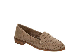 Lucky Brand Caylon Women&#39;s Flat, Tan, Perforated Suede, Size 10 m new - £74.18 GBP