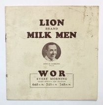 Vintage Lion Brand Milk Brand Nestle Advertising Booklet Exercise Chart ... - $25.00