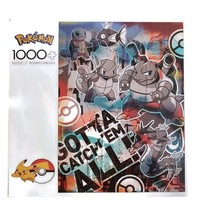 Pokemon Jigsaw Puzzle Squirtle Evolution Graffiti Buffalo Games 1000 Pcs #10600 - $17.12