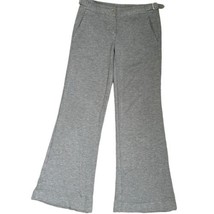 Theory Women’s Cropped Gray Pants Stretch Buckle Detail Flare Leg Size 0 - £17.13 GBP