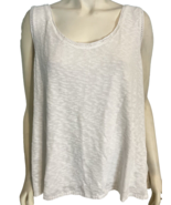 NWT Nic+Zoe White Scoop  Neck Tank Top Size 2X - €41,39 EUR
