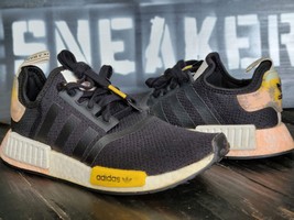2019 Adidas NMD Black/Yellow Running Shoes EG7960 Kid 7 Women 8.5 - £41.21 GBP