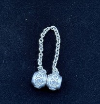 Pandora Moments Band of Hearts Safety Chain Charm Silver S925 ALE 791088 - £35.96 GBP