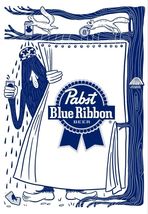 Pabst Blue Ribbon Beer Retro Vintage Sign 8x12 inches  Mancave Garage 14 - $452.20 MXN