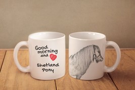 Shetland pony - mug with a horse and description:&quot;Good morning and love...&quot; - £11.79 GBP