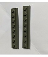 LEGO Dark Gray 1x8 Door Rail Plate Lot of 2 Pieces (Part 4510) - £0.79 GBP