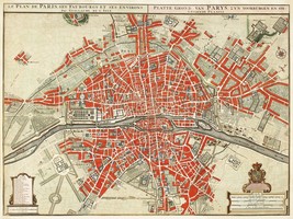 11969.Decoration Poster.Home interior design.Room wall decor.Vintage Paris map - £13.45 GBP+