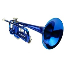 Student Bb Standard Trumpet with Case - Blue - £125.52 GBP
