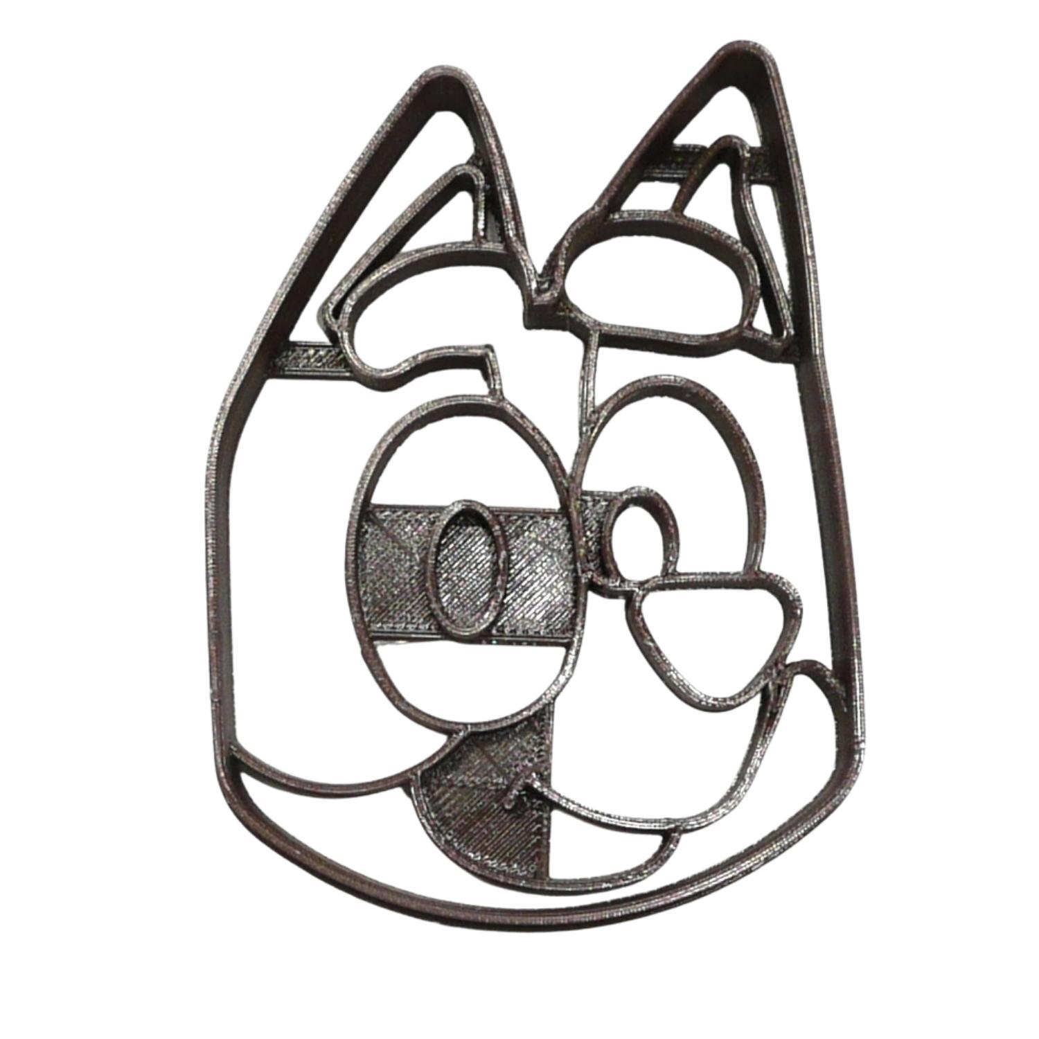 Bingo Face Bluey Themed Kids TV Character Cookie Cutter Made In USA PR4670