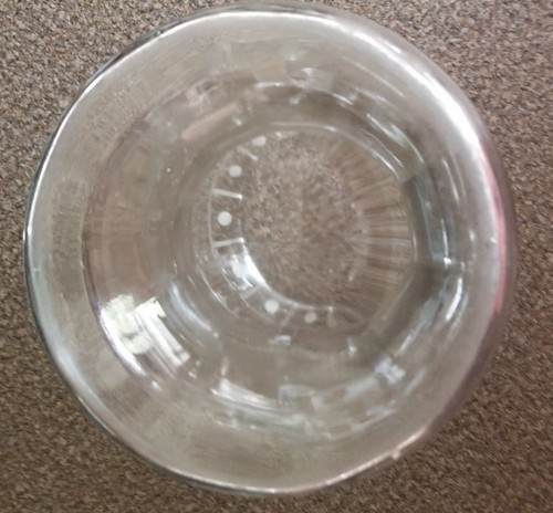 VINTAGE ~ Clear Etched Glass ~ Floral Design Vase ~ 9.5" x 4.75" Item image 3