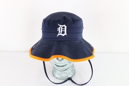 Vtg Y2K Detroit Tigers Baseball Old English D Bucket Hat Sun Cap Blue Yo... - $29.65