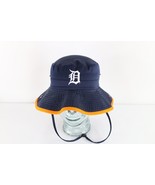 Vtg Y2K Detroit Tigers Baseball Old English D Bucket Hat Sun Cap Blue Yo... - $552.05 MXN