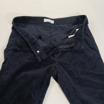 LOFT Corduroy Pants Women's Sz 26 (29×29) Blue Curvy Skinny Leg Pockets Stretch image 12