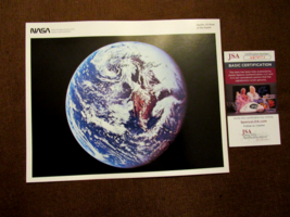 Tom Stafford Apollo 10 Nasa Astronaut Signed Auto Nasa View Of Earth Litho Jsa - £296.00 GBP