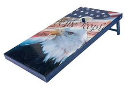 &quot;WE THE PEOPLE&quot; CORNHOLE - Deluxe Poly Lumber Patriotic Game Set - £434.51 GBP