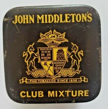 1950&#39;s Vtg John Middleton&#39;s Club Mixture Tobacco Tin Can 2 1/2&quot; x 2 1/4&quot; PB152 - $16.99