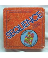 SEQUENCE GAME in TIN w/ Rock Paper Scissors Bonus Game BRAND NEW in Shri... - £15.57 GBP