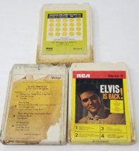 Elvis 8 Track Tapes Rough Elvis is Back Gold Records Awards Set of 3 - £8.99 GBP