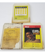 Elvis 8 Track Tapes Rough Elvis is Back Gold Records Awards Set of 3 - £8.92 GBP