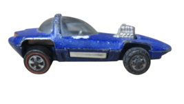 Vtg Hot Wheels Redline Silhouette 1968 Blue Mattel USA Sweet 16 Era - $38.56