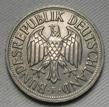 1961-F Germany 1 Mark CH AU Coin AE574 - £80.91 GBP