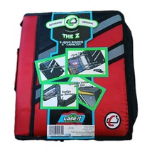 Case-it The Z, 2-in-1 Zipper 3-Ring Binder, 3&quot; Capacity, RED Z-176  - $9.90