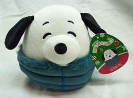 Jazwares SQUISHMALLOWS Peanuts SNOOPY IN WINTER COAT 6&quot; Plush Stuffed To... - $18.32