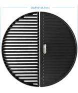 Half Moon Cooking Grate 18&quot; and Griddle for Kamado Joe Big Green Egg Cer... - $1,347.33 MXN