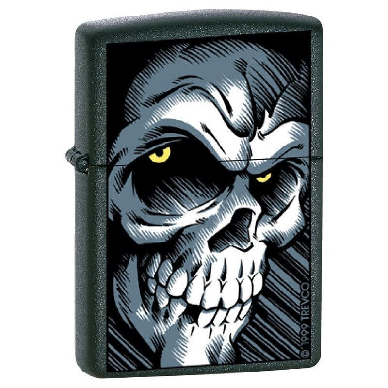 Zippo Lighter - Big Skull Black Matte - ZCI003309 - £22.02 GBP