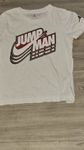 Nike Air Jordan Jump Man White T Shirt Boys Size 5-6 Good Condition - $6.85