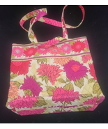 Vera Bradley &quot;Hello Dahlia!&quot; Retired Floral Print Purse Tote 10449-057 EUC - $366.69 MXN