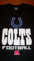 Indianapolis Colts Nfl Football T-Shirt Black Mens Xl New - £15.80 GBP