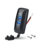 12V-24V Dual USB QC3.0 &amp; PD Car Boat RV Fast Charger Socket Power Outlet... - €5,89 EUR