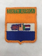 Vintage 3” Patch South Africa Orange &amp; Blue NOS - $19.99