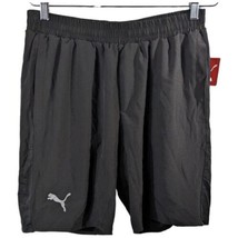 Puma Flex Woven Shorts Mens Large Black Inner Spandex Liner PMA4501 - $34.61