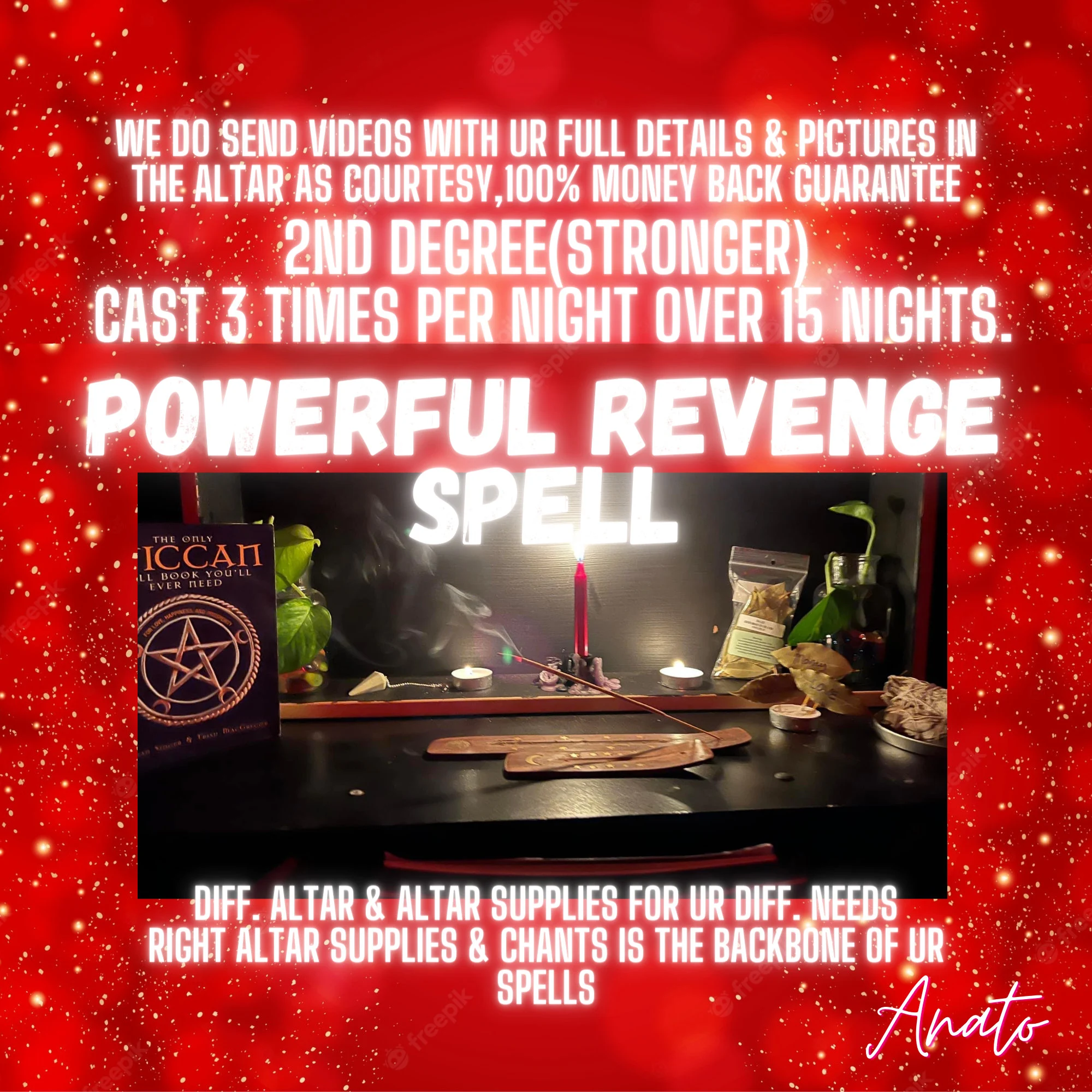 Revenge Enemy Spell, Karmic Revenge Spell, Vengence Spell, Return Karma Spell - $660.00