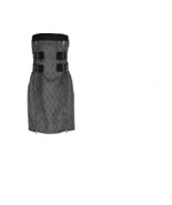 MARC BY MARC JACOBS Silk Fishnet Buckle Zipper Strapless Dress Sz 0 EUC - $78.21