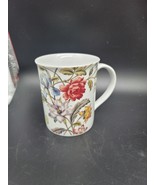 FRINGE STUDIO Porcelain COFFEE Cup Mug Hand Painted FLOWERS Paris - $9.95