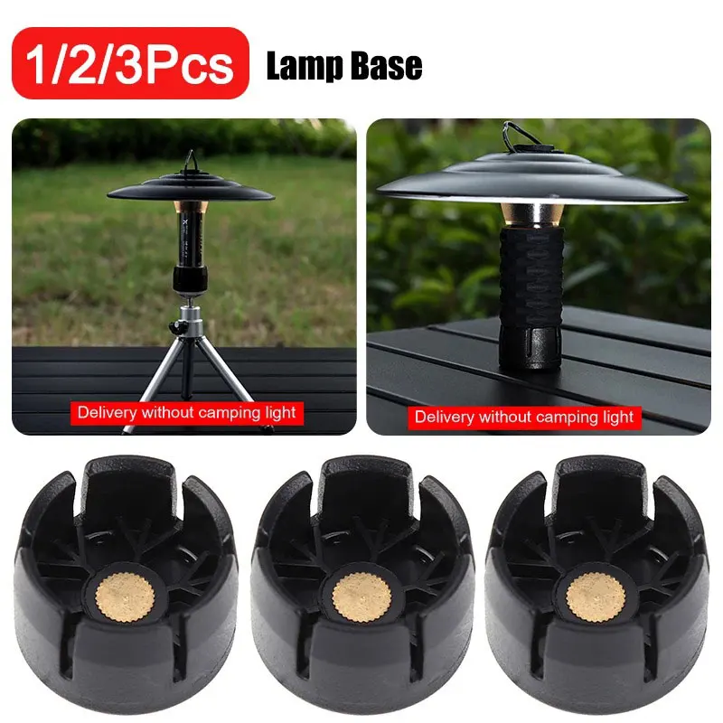 1/2/3Pcs Flashlight Lantern Base Tripod Small Lighthouse Transfer Adapter - £8.53 GBP+