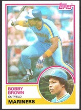 Seattle Mariners Bobby Brown 1983 Topps Baseball Card #287 nr mt - £0.39 GBP