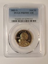 2002-S PCGS PR69DCAM SAC$1 (Classic Label) - $20.56