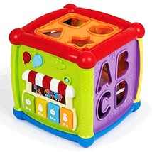 Baby Activity Cube - 6-In-1 Musical Baby Learning Toys, Play Set Includes A-B-C- - £36.64 GBP