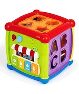 Baby Activity Cube - 6-In-1 Musical Baby Learning Toys, Play Set Include... - £36.65 GBP