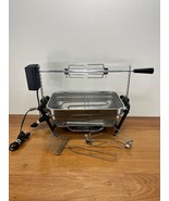 Vtg Faberware Open Hearth Broiler Rotisserie Full Set with Motor Silver ... - €81,30 EUR