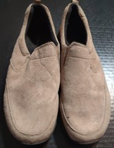 LL Bean Suede Slip On Loafers Casual Moccasin Shoes 081806 Girls Youth Size 6 - £11.57 GBP