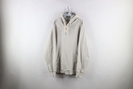 Buck Mason Mens XL Distressed Brushed Loopback Terry Cloth Hoodie Sweatshirt - £47.44 GBP