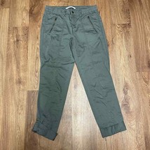 LC Lauren Conrad Olive Green Cargo Utility Skinny Pants Womens Size 2 Small - £15.86 GBP