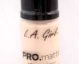 L.A. Girl Pro-Matte Foundation High Definition Long Wear GLM671 Ivory 1 ... - £5.16 GBP
